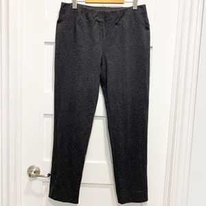 J. Jill Ponte Slim Leg Back-Split-Hem Ankle Pants